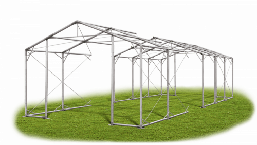 Skladový stan 8x17x3m strecha PVC 580g/m2 boky PVC 500g/m2 konštrukcia POLÁRNA