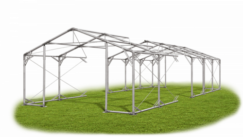 Skladový stan 6x15x2m strecha PVC 580g/m2 boky PVC 500g/m2 konštrukcia POLÁRNA PLUS