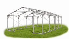 Skladový stan 5x8x2m strecha PVC 560g/m2 boky PVC 500g/m2 konštrukcia POLÁRNA PLUS