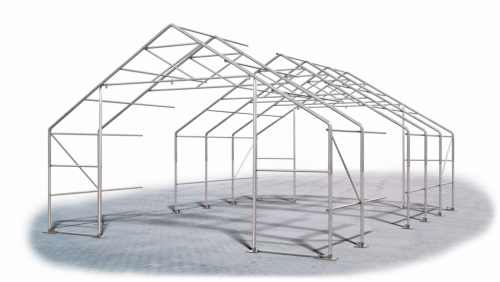 Skladová hala 8x20x3m střecha boky PVC 720 g/m2 konstrukce ARKTICKÁ