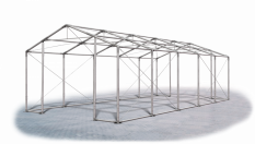 Skladový stan 4x10x2,5m střecha PVC 580g/m2 boky PVC 500g/m2 konstrukce ZIMA PLUS