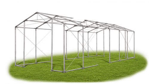 Skladový stan 4x21x3,5m střecha PVC 580g/m2 boky PVC 500g/m2 konstrukce ZIMA PLUS