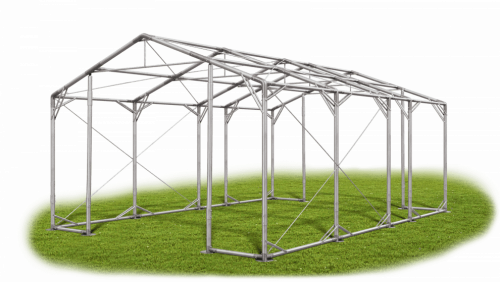 Skladový stan 4x7x2,5m střecha PVC 580g/m2 boky PVC 500g/m2 konstrukce POLÁRNÍ PLUS