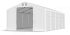 Skladový stan 5x10x2,5m střecha PVC 620g/m2 boky PVC 620g/m2 konstrukce ZIMA PLUS