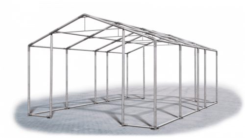Skladový stan 5x7x2,5m střecha PVC 580g/m2 boky PVC 500g/m2 konstrukce ZIMA