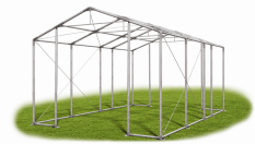 Skladový stan 5x7x3,5m střecha PVC 580g/m2 boky PVC 500g/m2 konstrukce ZIMA PLUS