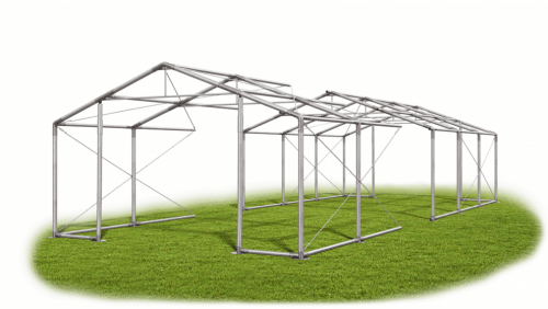 Skladový stan 5x26x2m strecha PVC 620g/m2 boky PVC 620g/m2 konštrukcia ZIMA PLUS