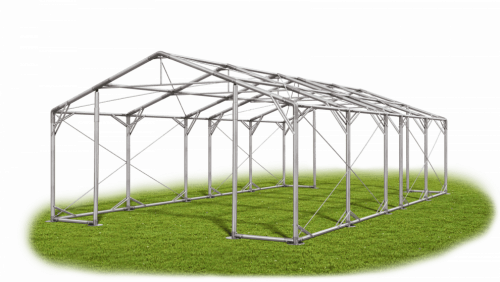 Skladový stan 5x9x2m strecha PVC 580g/m2 boky PVC 500g/m2 konštrukcia POLÁRNA PLUS