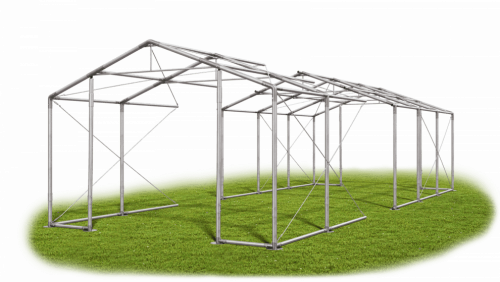 Skladový stan 6x24x2,5m střecha PVC 620g/m2 boky PVC 620g/m2 konstrukce ZIMA PLUS