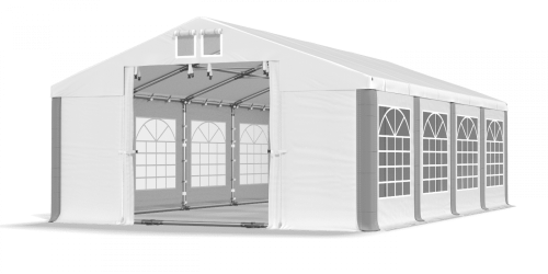 Párty stan 5x16x2m střecha PVC 620g/m2 boky PVC 620g/m2 konstrukce LÉTO PLUS