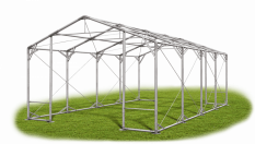 Skladový stan 8x8x2,5m strecha PVC 560g/m2 boky PVC 500g/m2 konštrukcia POLÁRNA PLUS