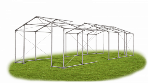 Skladový stan 4x26x2,5m střecha PVC 560g/m2 boky PVC 500g/m2 konstrukce ZIMA PLUS