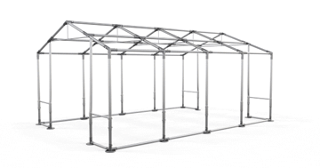 Garážový stan 5x8x2,5m střecha PVC 560g/m2 boky PVC 500g/m2 konstrukce ZIMA - Barva střešní plachty: Zelená, Barva boční plachty: Zelená, Barva svislých pruhů: Zelená Garážový stan 5x8x2,5m střecha PVC 560g/m2 boky PVC 500g/m2 konstrukce ZIMA - Barva střešní plachty: Zelená, Barva boční plachty: Zelená, Barva svislých pruhů: Zelená