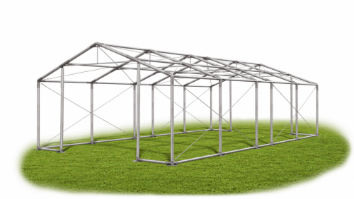 Skladový stan 4x9x2m střecha PVC 580g/m2 boky PVC 500g/m2 konstrukce ZIMA PLUS