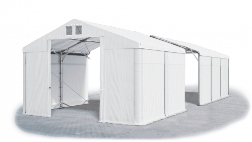 Skladový stan 6x22x3m střecha PVC 560g/m2 boky PVC 500g/m2 konstrukce POLÁRNÍ PLUS