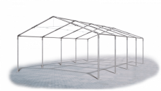 Skladový stan 6x8x2m střecha PVC 560g/m2 boky PVC 500g/m2 konstrukce LÉTO