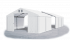 Skladový stan 8x14x2m střecha PVC 620g/m2 boky PVC 620g/m2 konstrukce ZIMA