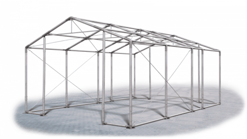 Skladový stan 4x7x2,5m strecha PVC 580g/m2 boky PVC 500g/m2 konštrukcie ZIMA PLUS