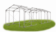 Skladový stan 4x14x3,5m strecha PVC 560g/m2 boky PVC 500g/m2 konštrukcia POLÁRNA PLUS