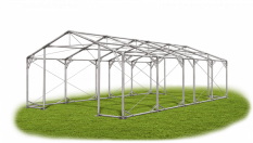 Skladový stan 4x9x2m střecha PVC 580g/m2 boky PVC 500g/m2 konstrukce POLÁRNÍ PLUS