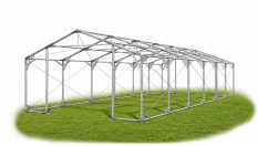 Skladový stan 6x12x2m strecha PVC 560g/m2 boky PVC 500g/m2 konštrukcia POLÁRNA PLUS