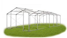 Skladový stan 4x24x2,5m střecha PVC 620g/m2 boky PVC 620g/m2 konstrukce ZIMA PLUS