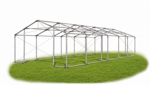 Skladový stan 4x11x2m strecha PVC 580g/m2 boky PVC 500g/m2 konštrukcie ZIMA PLUS