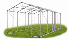 Skladový stan 6x9x3,5m střecha PVC 580g/m2 boky PVC 500g/m2 konstrukce ZIMA PLUS