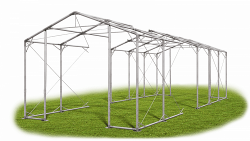 Skladový stan 8x22x4m strecha PVC 560g/m2 boky PVC 500g/m2 konštrukcia POLÁRNA