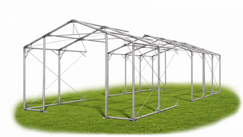 Skladový stan 8x28x2,5m strecha PVC 560g/m2 boky PVC 500g/m2 konštrukcia POLÁRNA
