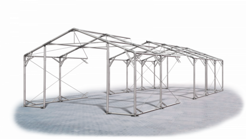 Skladový stan 5x24x2m strecha PVC 560g/m2 boky PVC 500g/m2 konštrukcia POLÁRNA PLUS