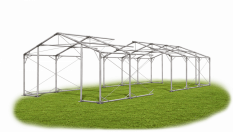 Skladový stan 4x16x2m strecha PVC 560g/m2 boky PVC 500g/m2 konštrukcia POLÁRNA