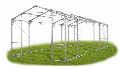 Skladový stan 6x24x4m střecha PVC 620g/m2 boky PVC 620g/m2 konstrukce POLÁRNÍ PLUS