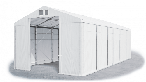 Skladový stan 5x11x3,5m střecha PVC 580g/m2 boky PVC 500g/m2 konstrukce ZIMA PLUS