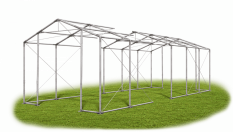 Skladový stan 4x19x3,5m střecha PVC 580g/m2 boky PVC 500g/m2 konstrukce ZIMA PLUS