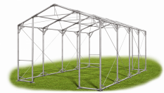 Skladový stan 6x8x3,5m strecha PVC 560g/m2 boky PVC 500g/m2 konštrukcia POLÁRNA PLUS