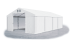 Skladový stan 4x8x2m strecha PVC 560g/m2 boky PVC 500g/m2 konštrukcie LETO