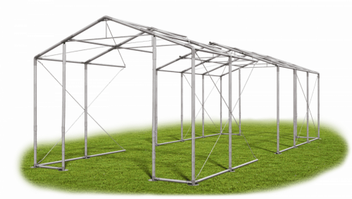 Skladový stan 5x17x3,5m střecha PVC 580g/m2 boky PVC 500g/m2 konstrukce ZIMA PLUS