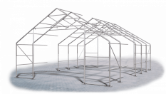 Skladová hala 10x20x3m strecha boky PVC 720 g/m2 konštrukcia ARKTICKÁ