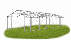 Skladový stan 4x12x2m střecha PVC 560g/m2 boky PVC 500g/m2 konstrukce ZIMA PLUS