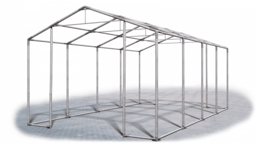 Skladový stan 6x8x3,5m střecha PVC 560g/m2 boky PVC 500g/m2 konstrukce ZIMA