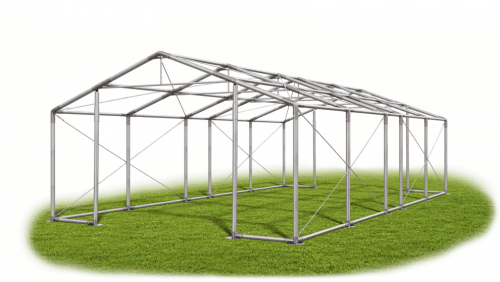 Skladový stan 8x9x2m střecha PVC 580g/m2 boky PVC 500g/m2 konstrukce ZIMA PLUS