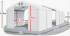 Skladový stan 6x28x2,5m střecha PVC 620g/m2 boky PVC 620g/m2 konstrukce ZIMA PLUS