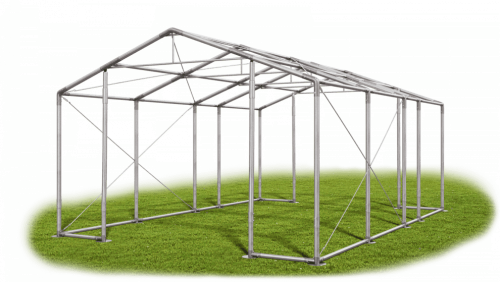 Skladový stan 5x7x3m střecha PVC 580g/m2 boky PVC 500g/m2 konstrukce ZIMA PLUS