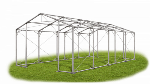 Skladový stan 4x9x3m strecha PVC 580g/m2 boky PVC 500g/m2 konštrukcia POLÁRNA