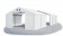 Skladový stan 8x24x2m střecha PVC 620g/m2 boky PVC 620g/m2 konstrukce ZIMA PLUS