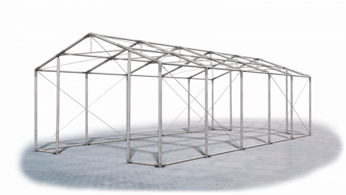 Skladový stan 4x10x2,5m strecha PVC 580g/m2 boky PVC 500g/m2 konštrukcie ZIMA PLUS