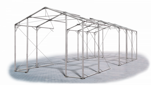 Skladový stan 8x40x3,5m střecha PVC 620g/m2 boky PVC 620g/m2 konstrukce POLÁRNÍ