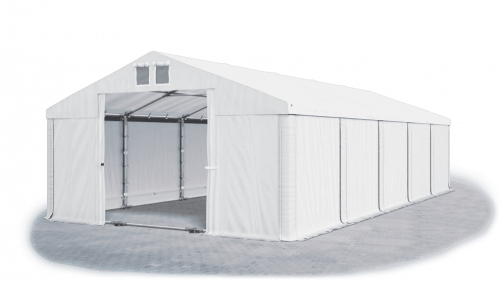 Skladový stan 5x10x2m střecha PVC 560g/m2 boky PVC 500g/m2 konstrukce LÉTO PLUS