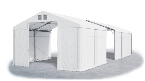 Skladový stan 5x18x3m střecha PVC 560g/m2 boky PVC 500g/m2 konstrukce POLÁRNÍ PLUS